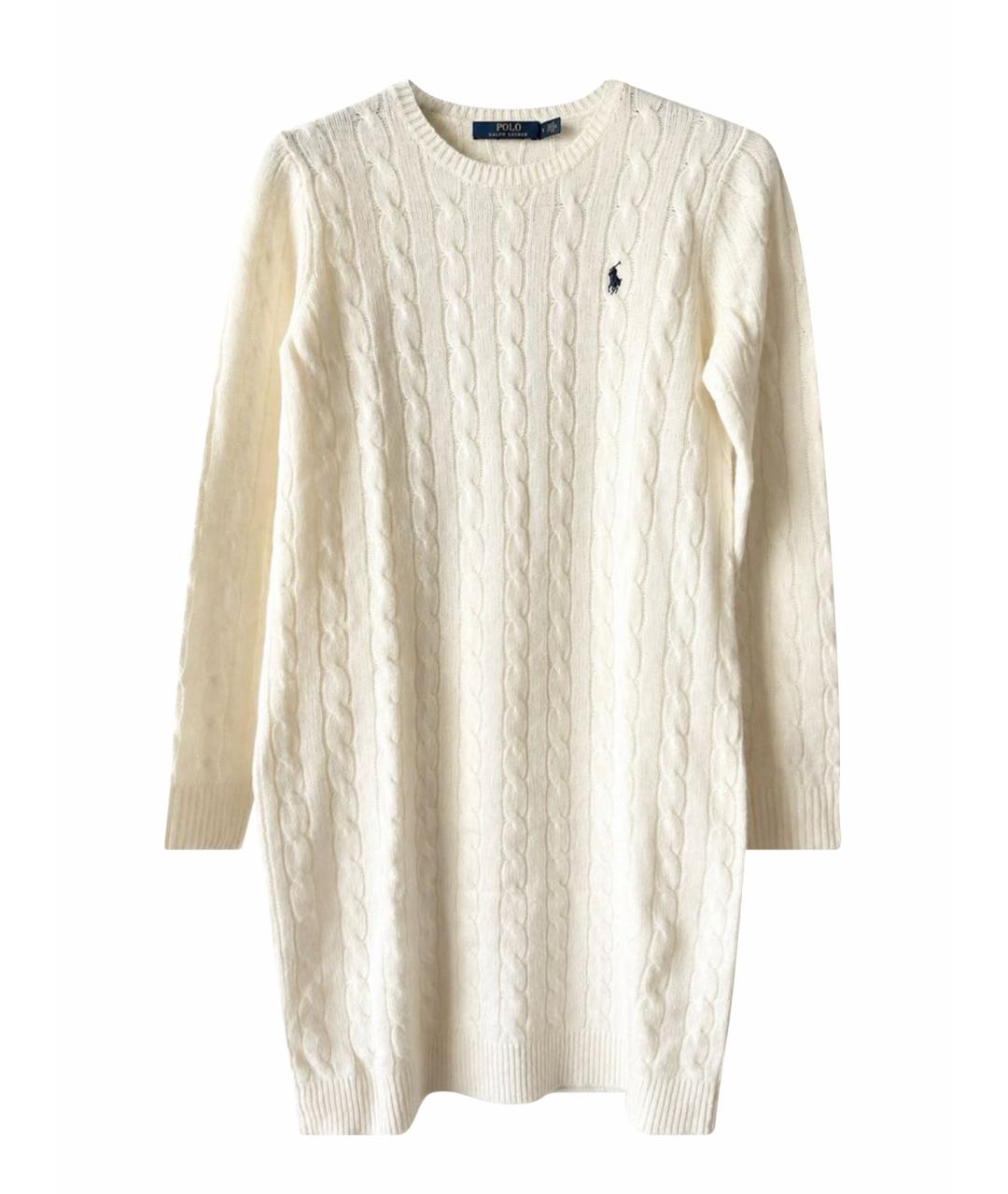 POLO RALPH LAUREN Бежевое шерстяное платье, фото 1