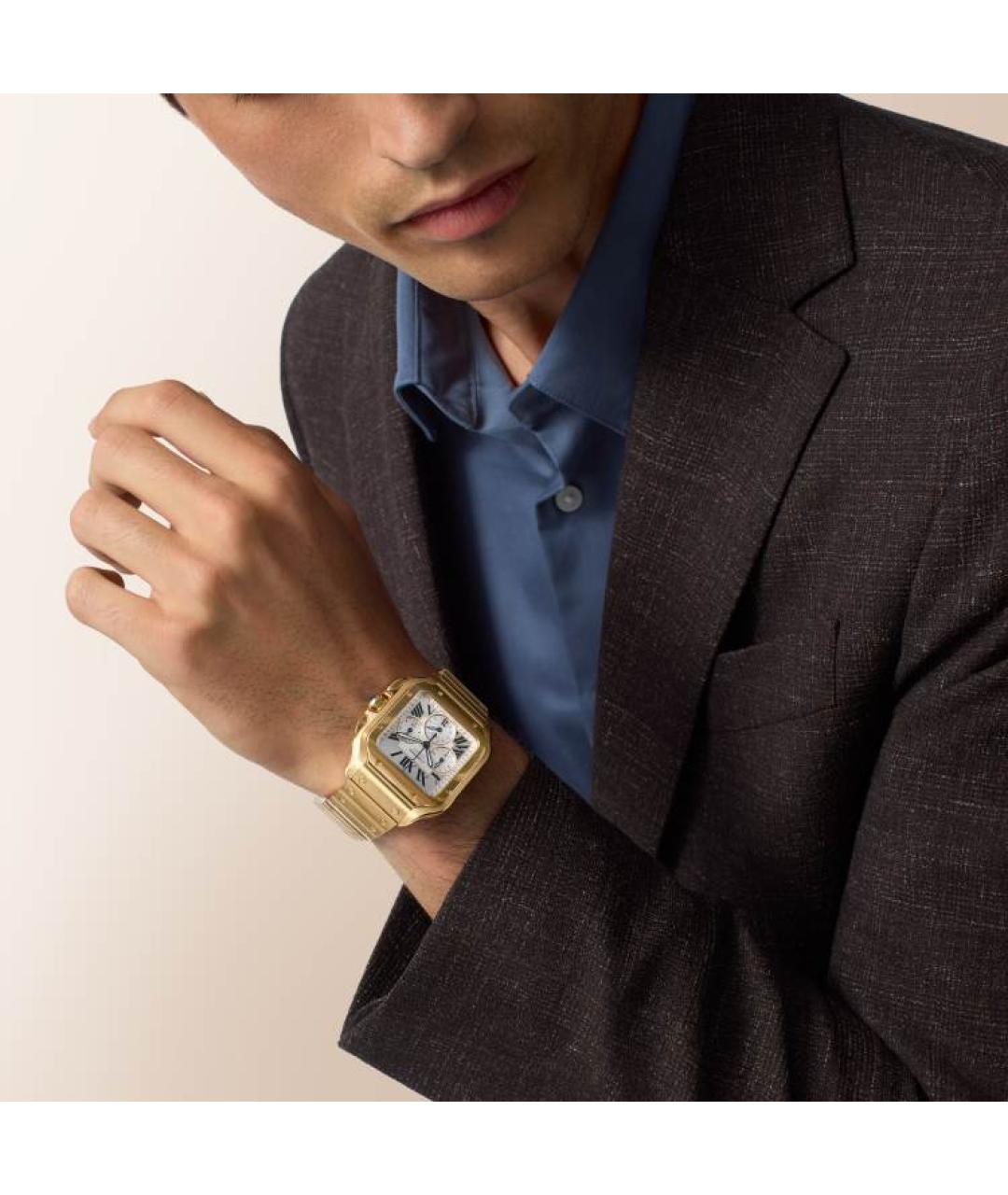 CARTIER Золотые часы из желтого золота, фото 4