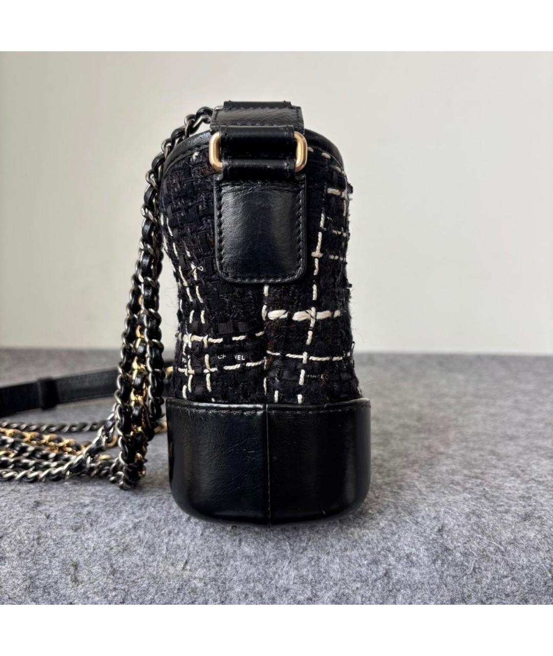 CHANEL Черная кожаная сумка через плечо, фото 4