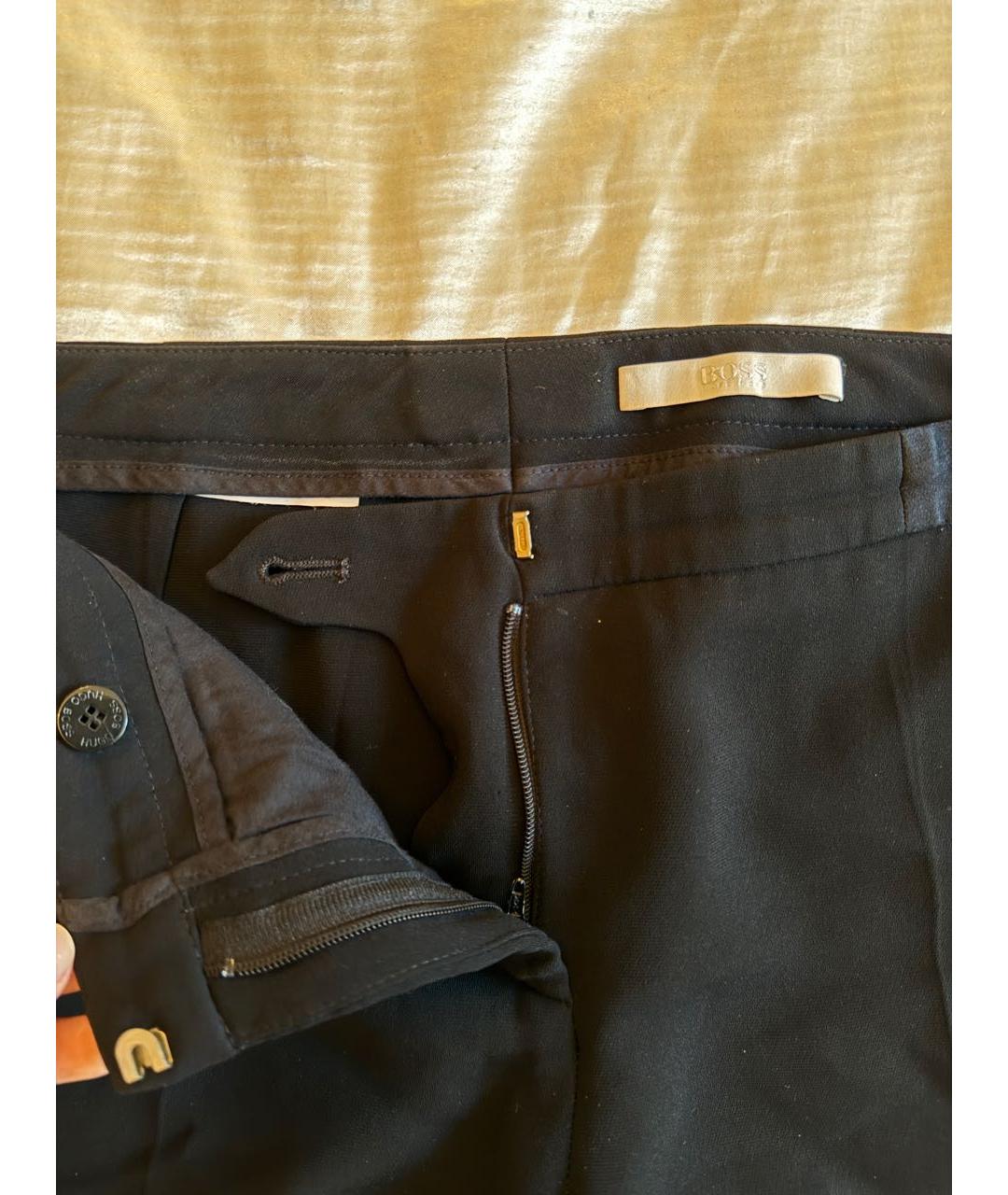 HUGO BOSS Черные прямые брюки, фото 4