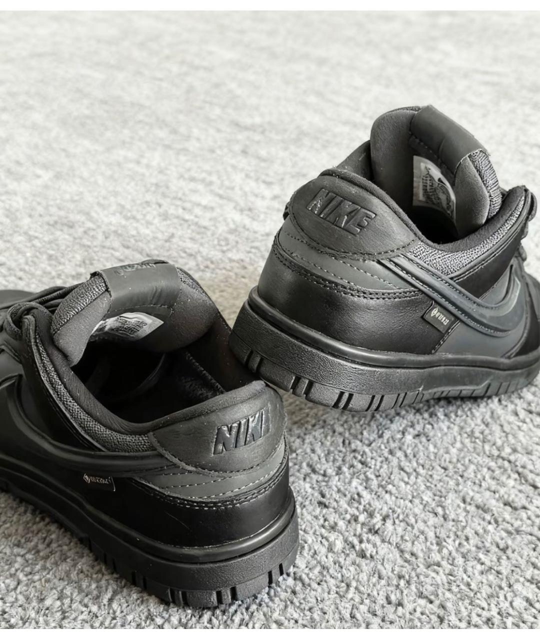 NIKE Черные низкие кроссовки / кеды, фото 4
