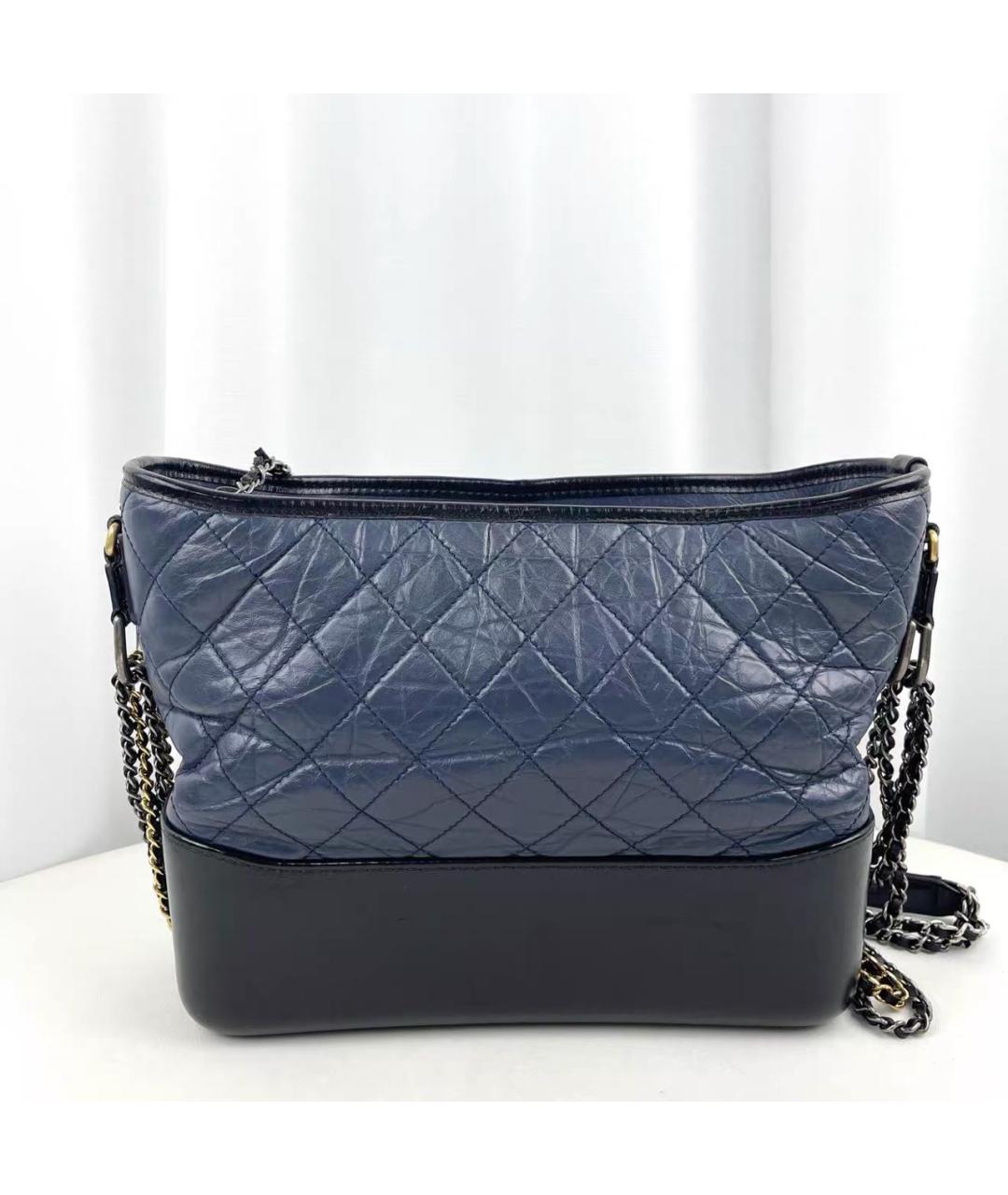 CHANEL Синяя кожаная сумка тоут, фото 2