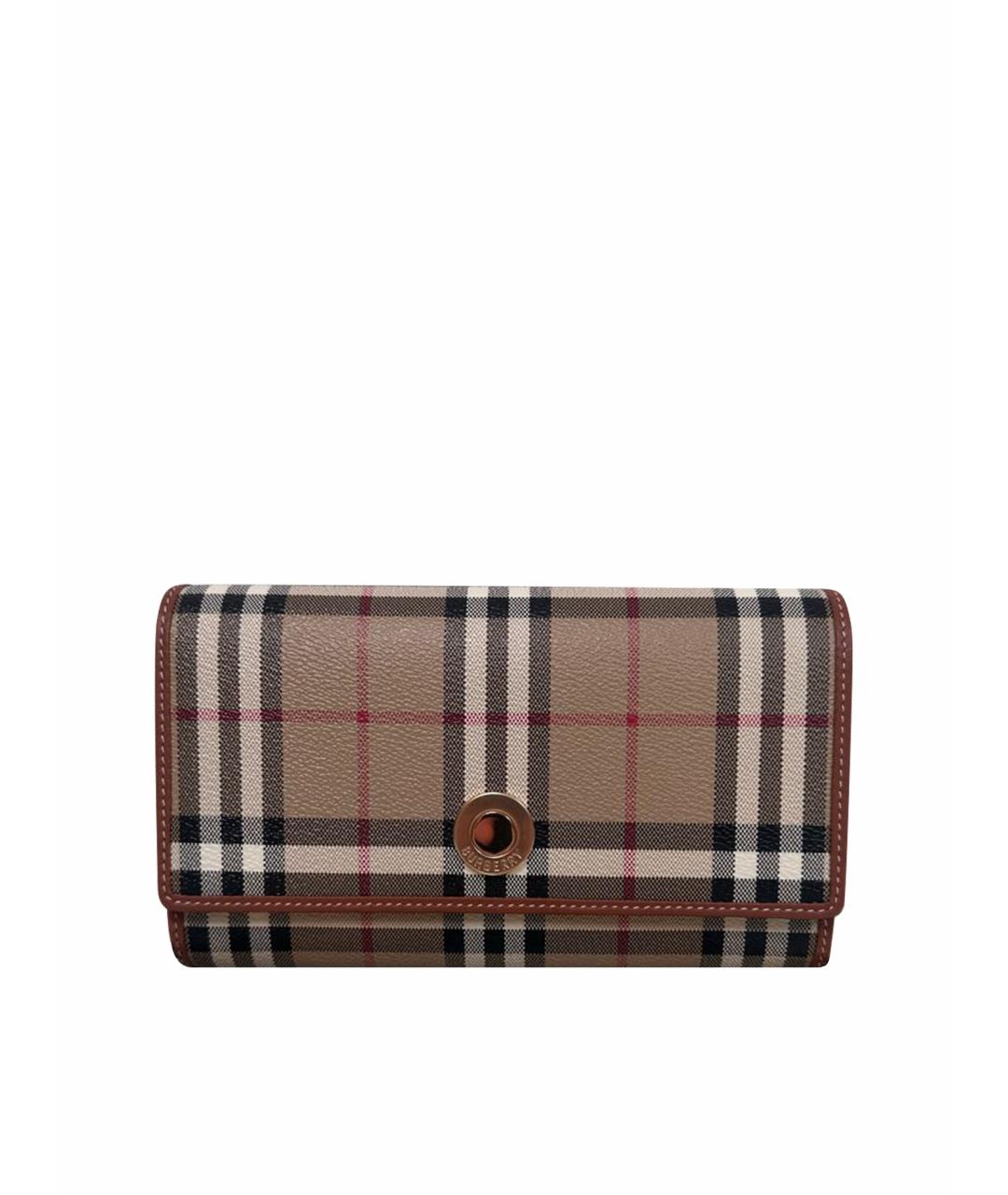 BURBERRY Бежевая кожаная сумка через плечо, фото 1