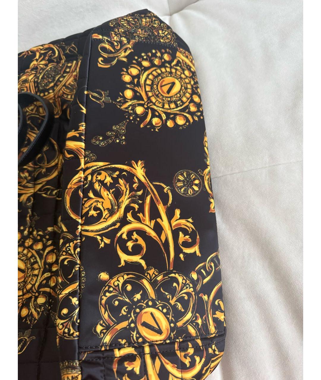 VERSACE JEANS COUTURE Черная сумка тоут, фото 3