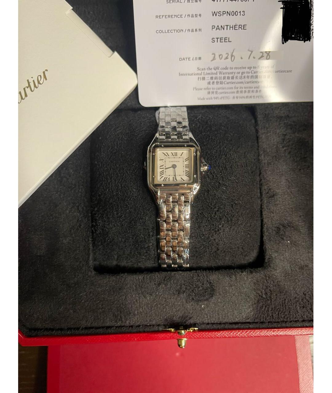 CARTIER Серебряные часы, фото 2
