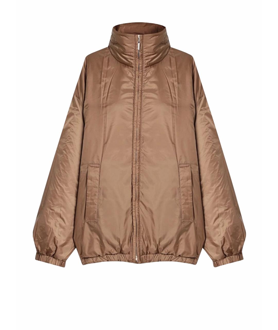 MAX MARA THE CUBE Коричневая нейлоновая куртка, фото 1