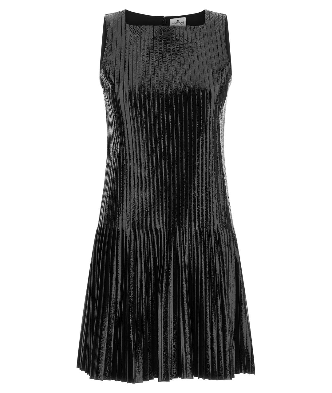 COURREGES Черное вискозное платье, фото 1