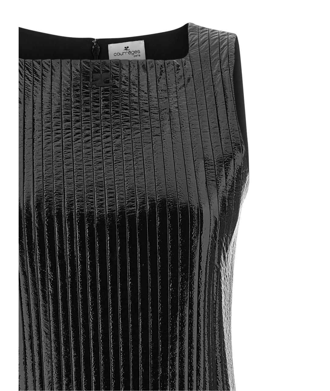 COURREGES Черное вискозное платье, фото 3
