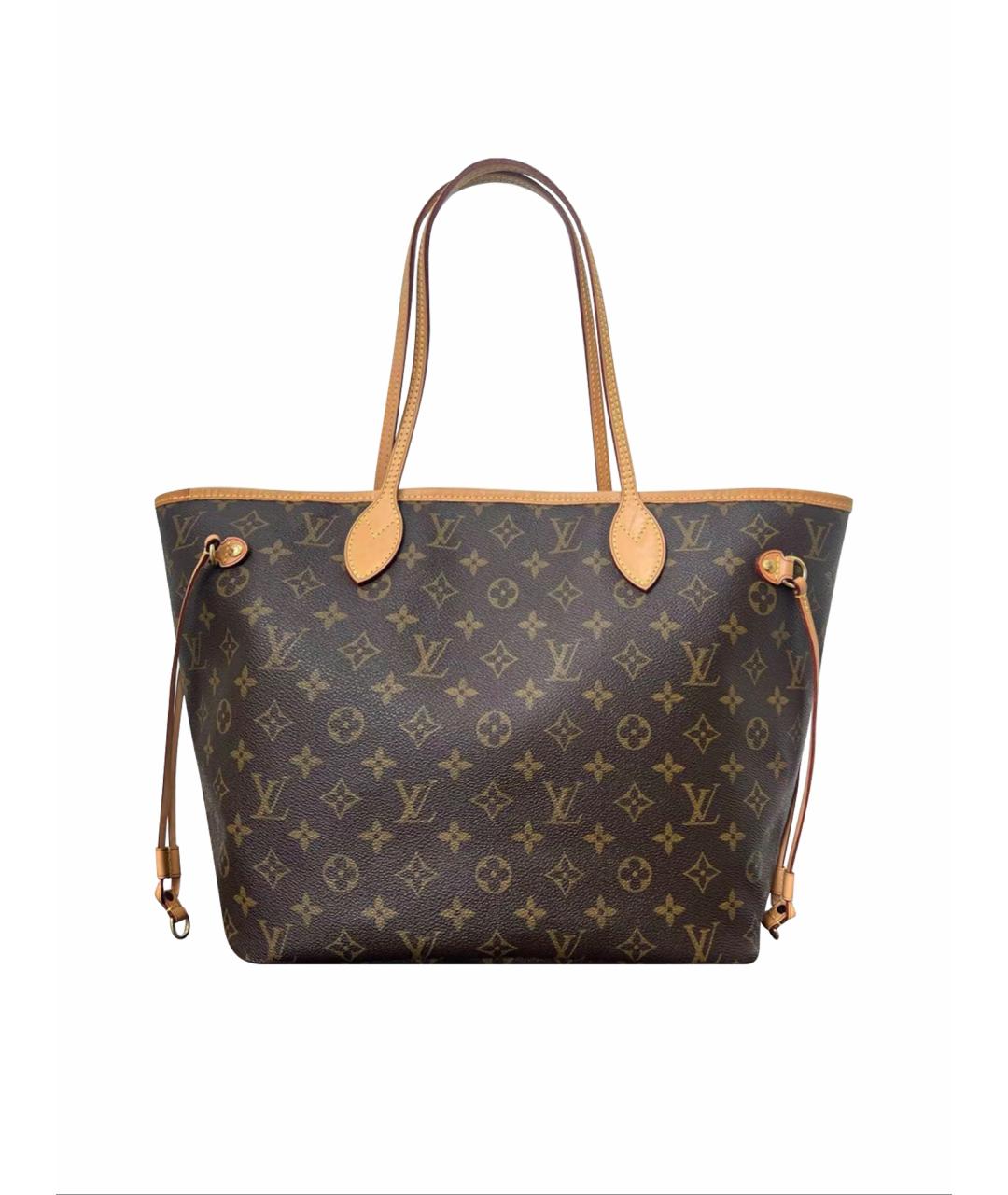 LOUIS VUITTON Коричневая кожаная сумка тоут, фото 1