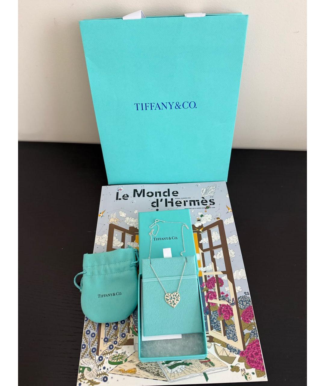 TIFFANY&CO Серебряное серебряное колье, фото 8