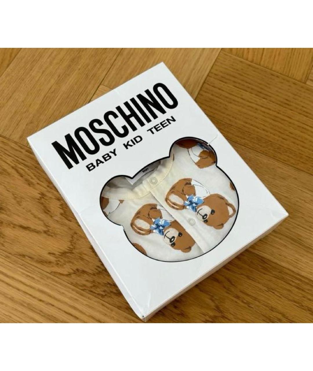 MOSCHINO Хлопковый боди / песочник, фото 3