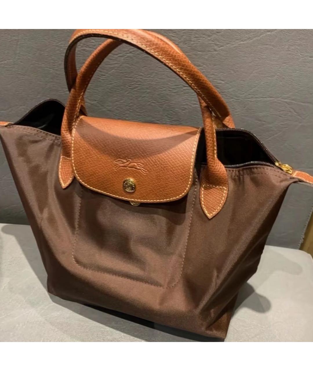 LONGCHAMP Коричневая сумка тоут, фото 7