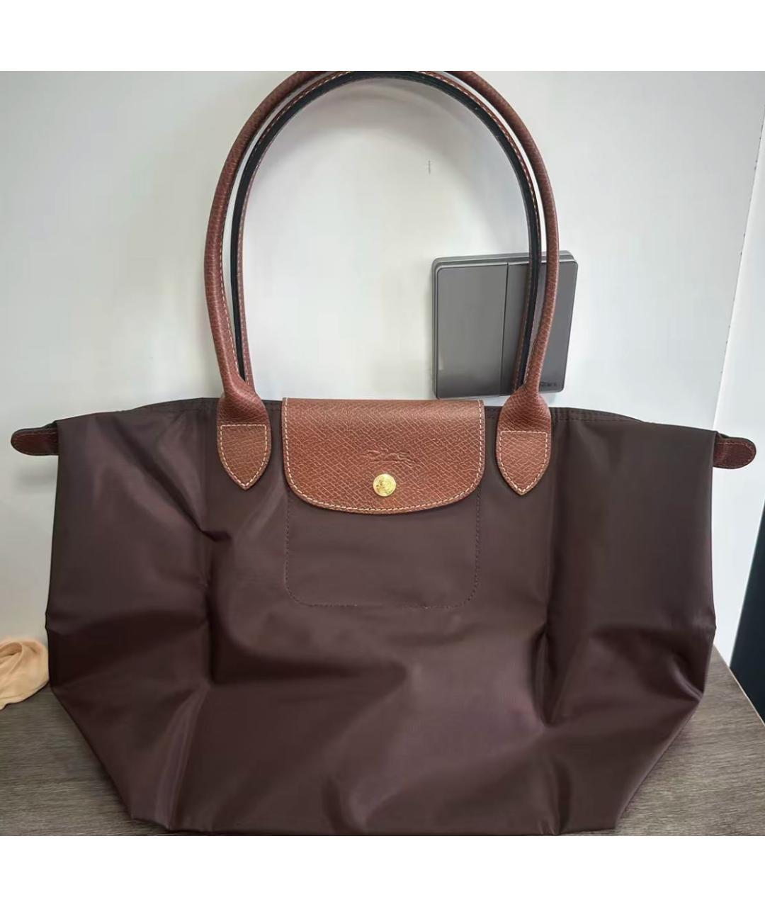 LONGCHAMP Коричневая сумка тоут, фото 6