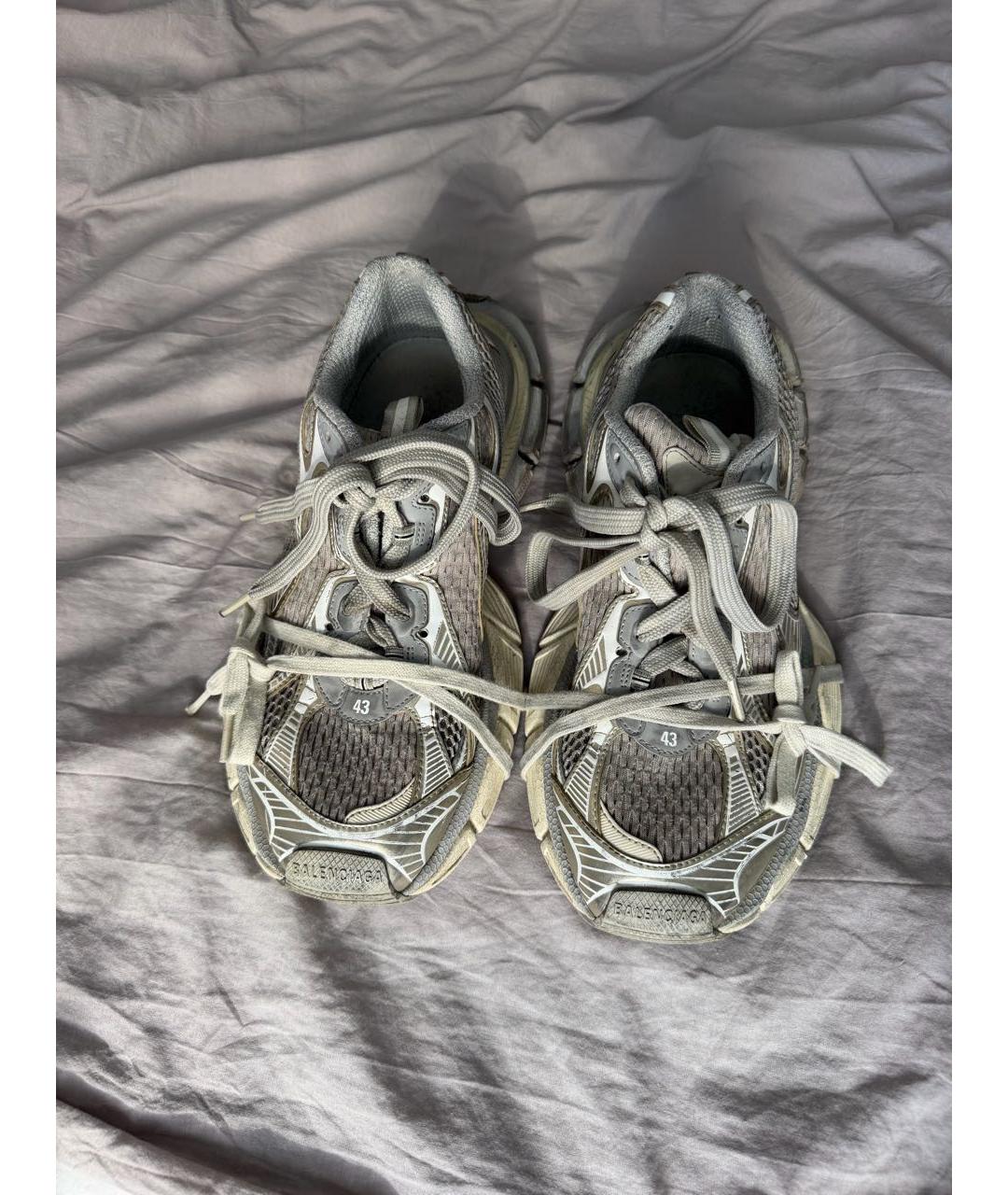 BALENCIAGA Серые низкие кроссовки / кеды, фото 2