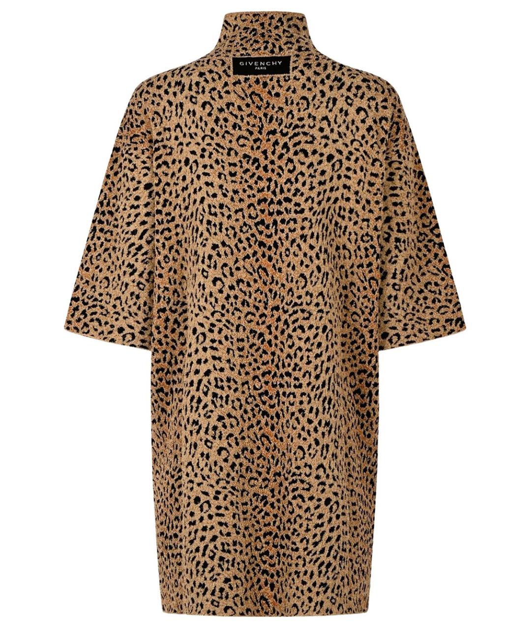 GIVENCHY Коричневое шерстяное повседневное платье, фото 2