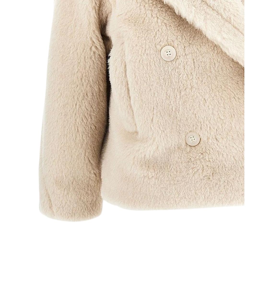 MAX MARA Бежевое шерстяное пальто, фото 3