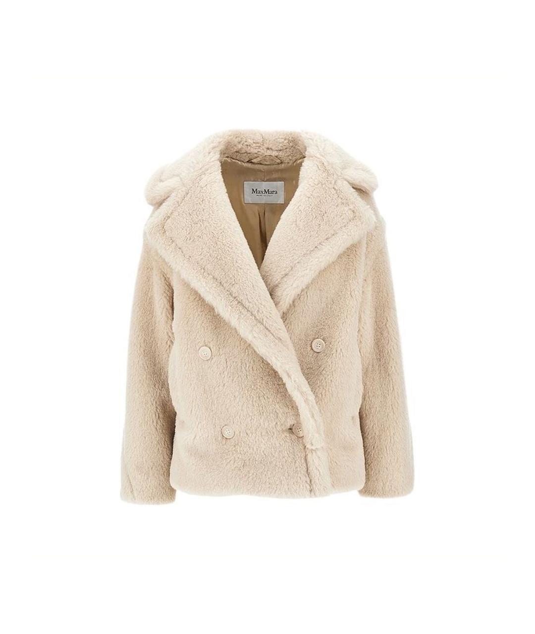 MAX MARA Бежевое шерстяное пальто, фото 1