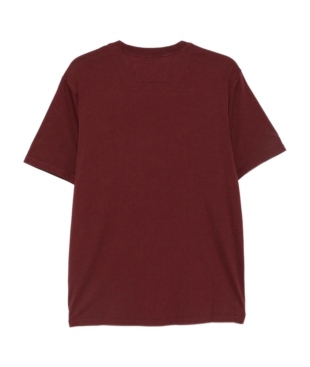 CP COMPANY Красная хлопковая футболка, фото 2