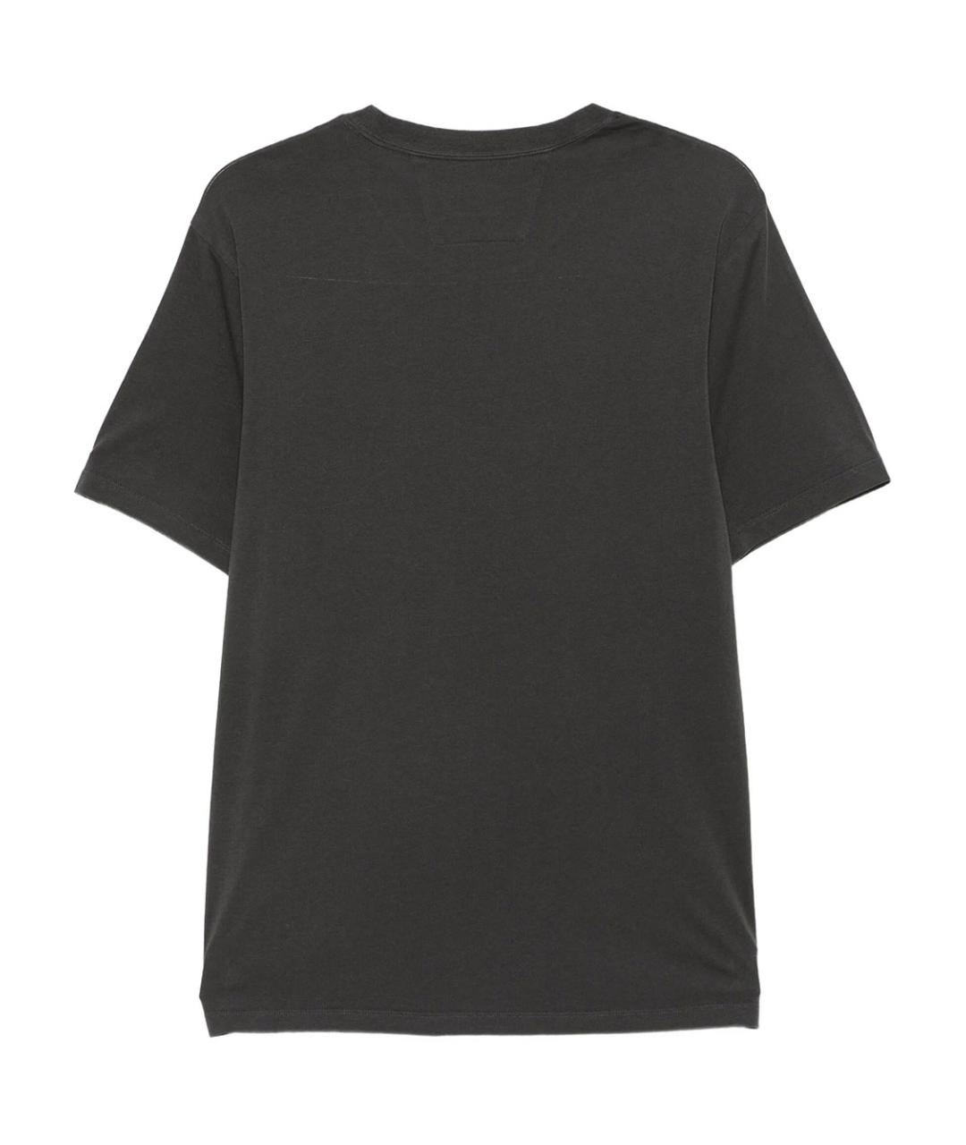 CP COMPANY Черная хлопковая футболка, фото 2