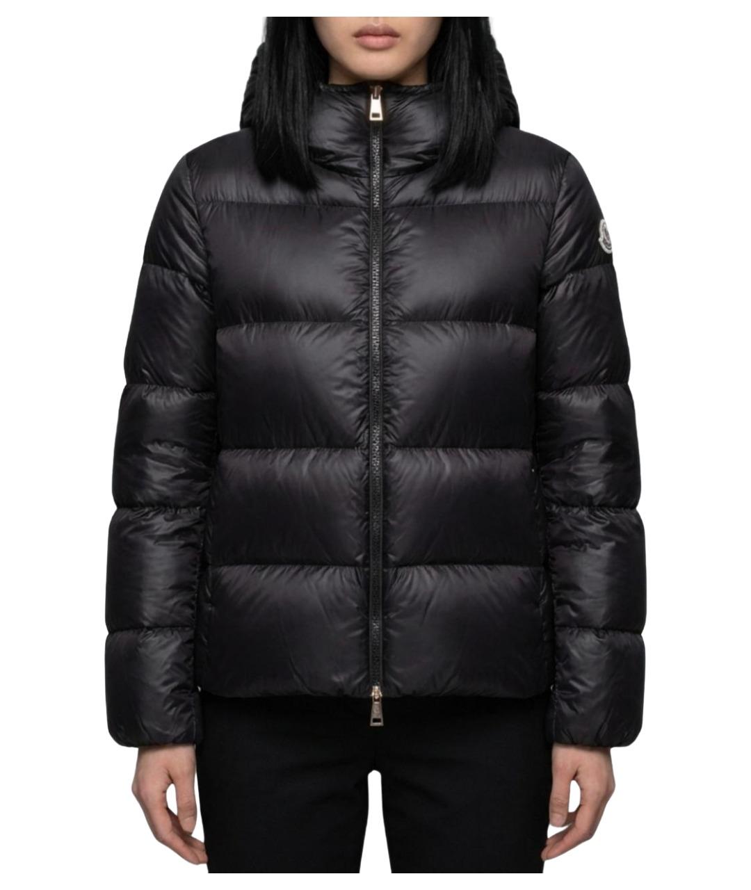 MONCLER Черная полиамидовая куртка, фото 1