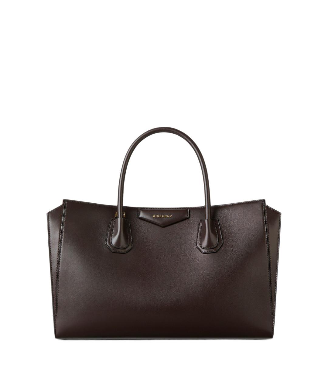 GIVENCHY Коричневая кожаная сумка тоут, фото 1