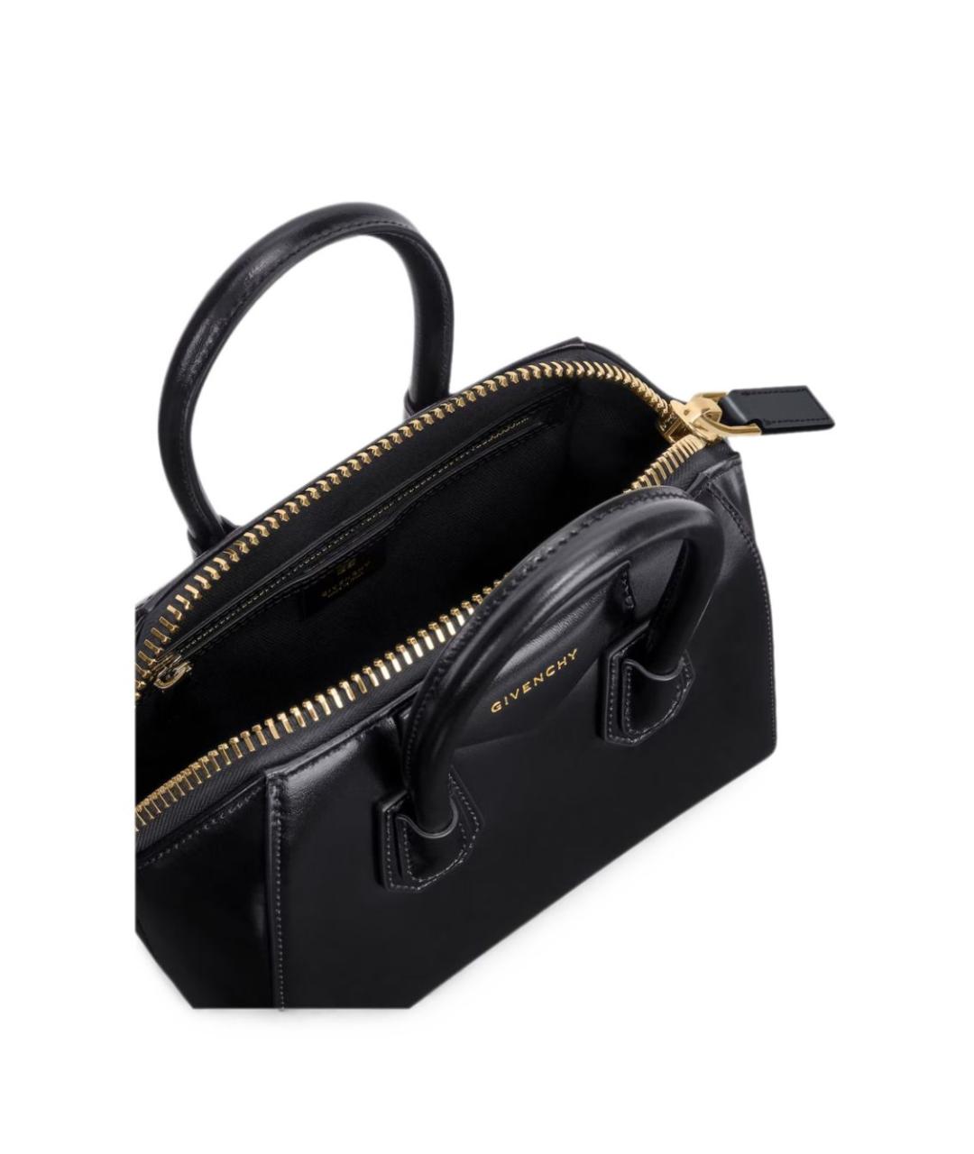 GIVENCHY Черная кожаная сумка с короткими ручками, фото 4