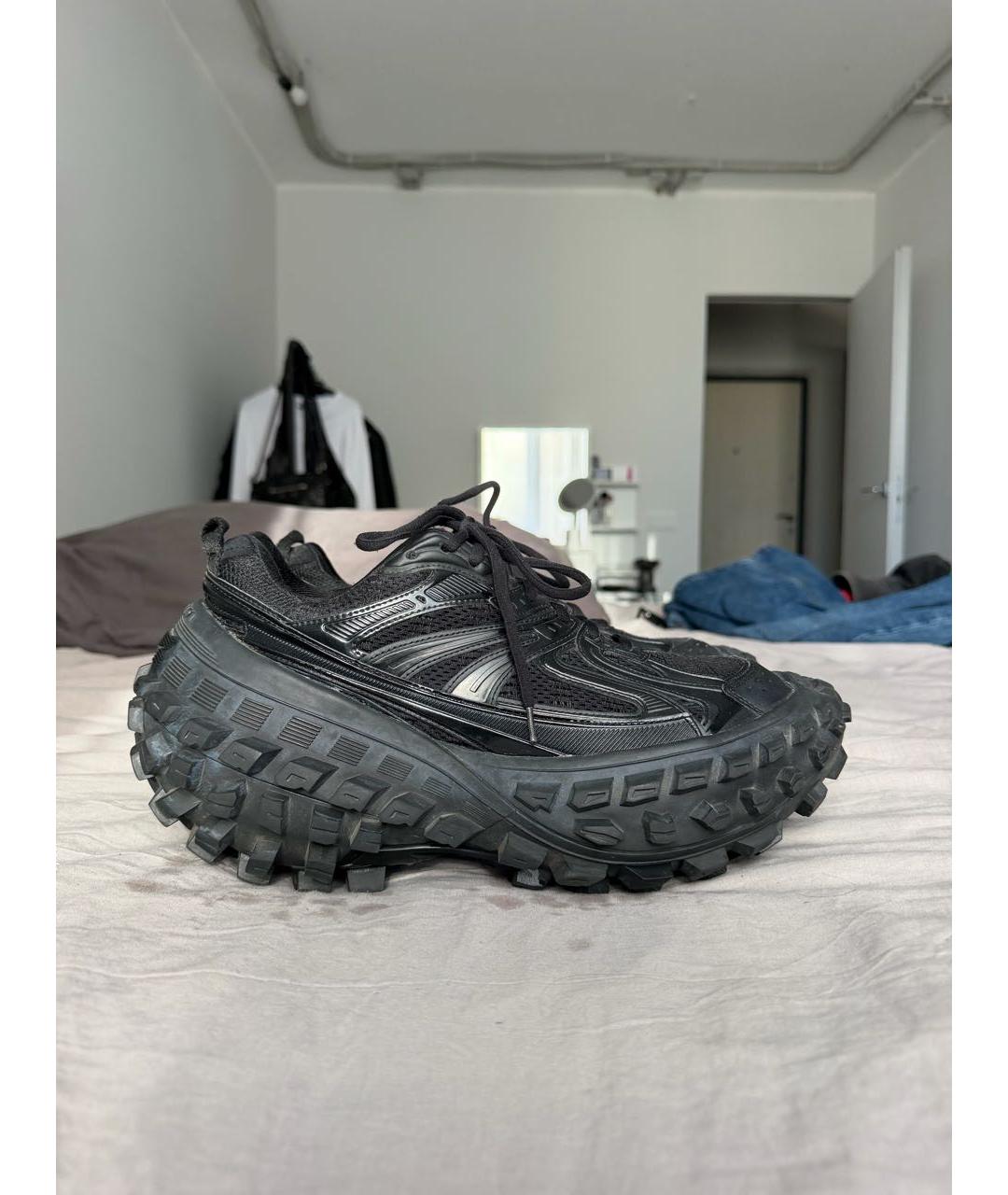 BALENCIAGA Черные низкие кроссовки / кеды, фото 1