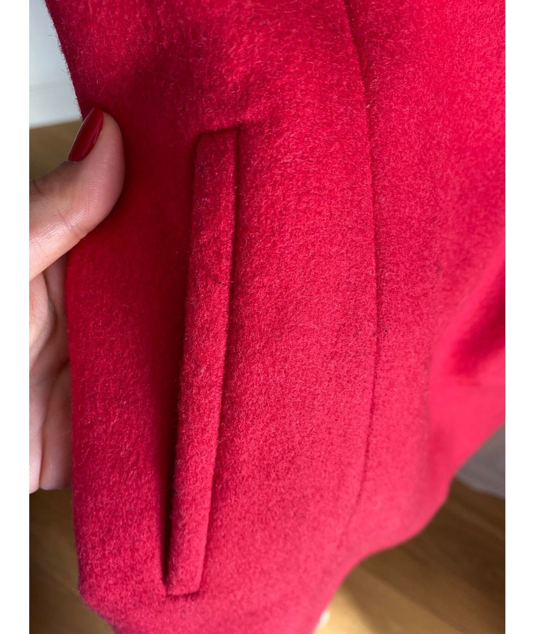BALENCIAGA Красная шерстяная юбка мини, фото 4