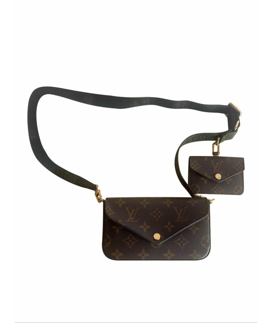 LOUIS VUITTON Коричневая сумка через плечо из канвы, фото 1