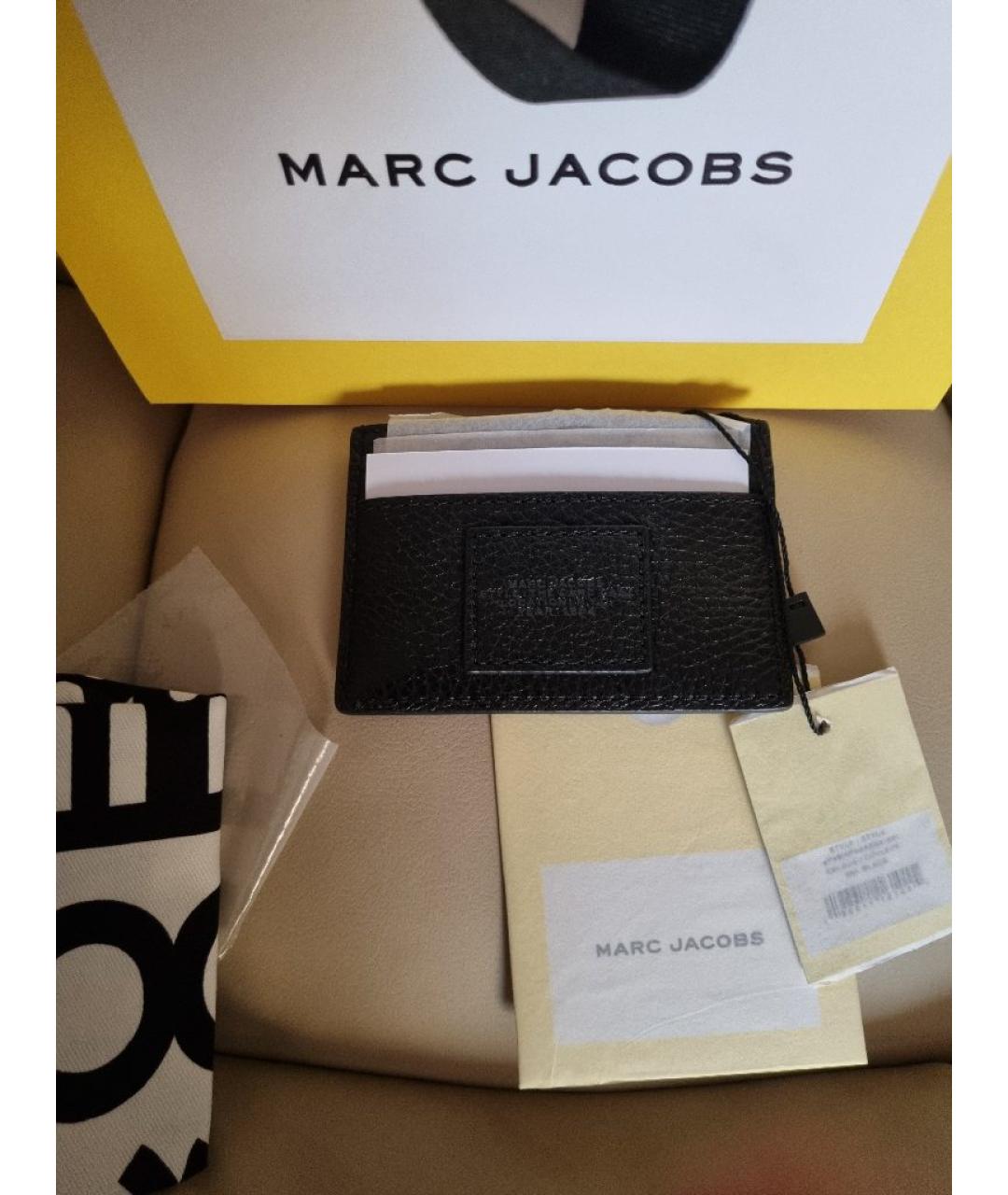 MARC JACOBS Черный кожаный кардхолдер, фото 3