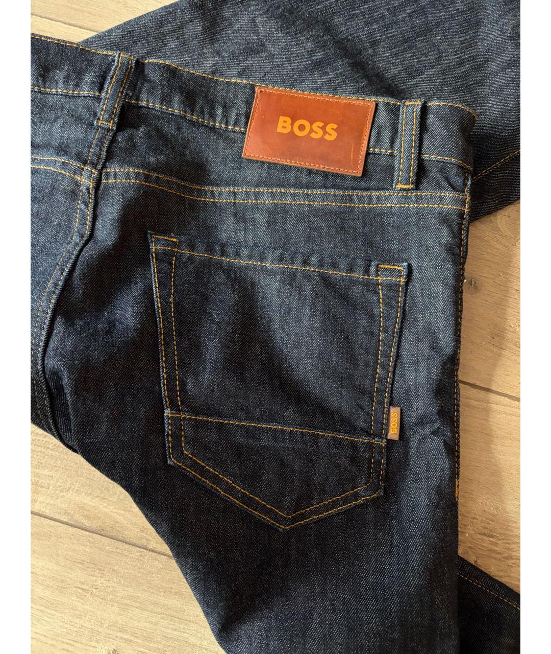 HUGO BOSS Синие прямые джинсы, фото 4