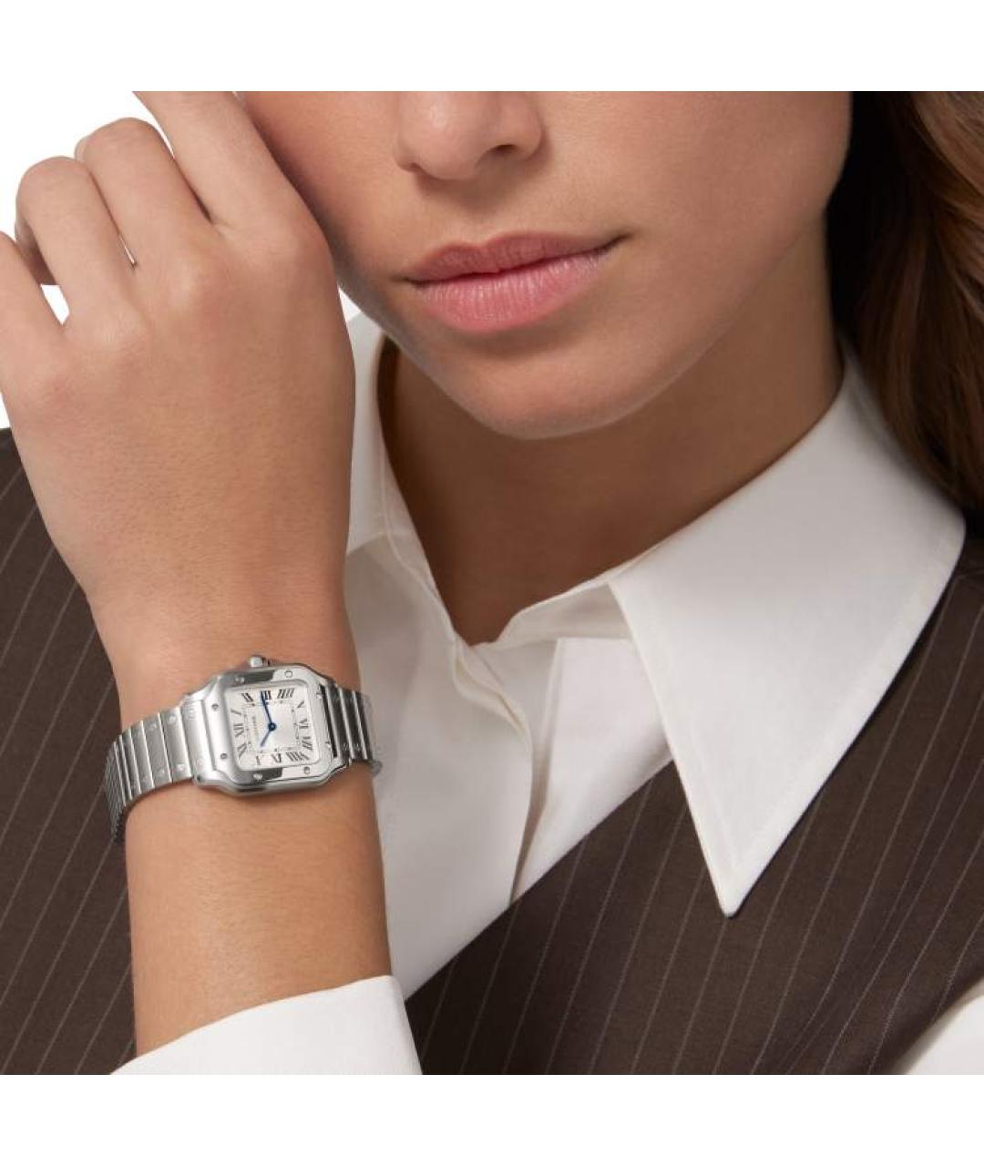 CARTIER Серебряные часы, фото 5