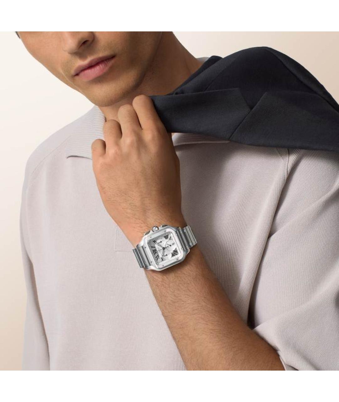 CARTIER Серебряные часы, фото 5