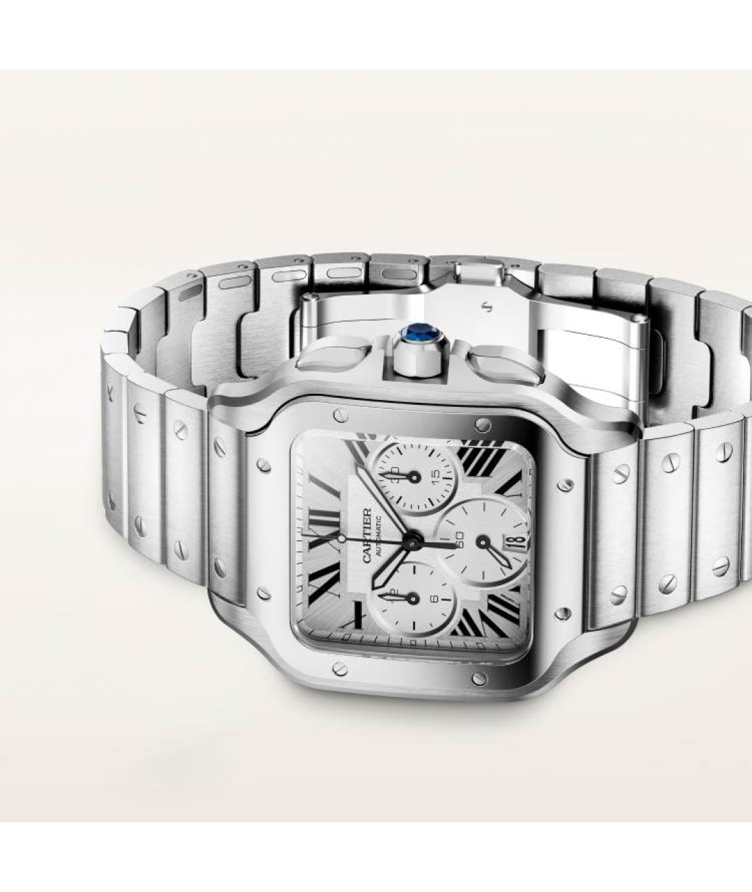CARTIER Серебряные часы, фото 4