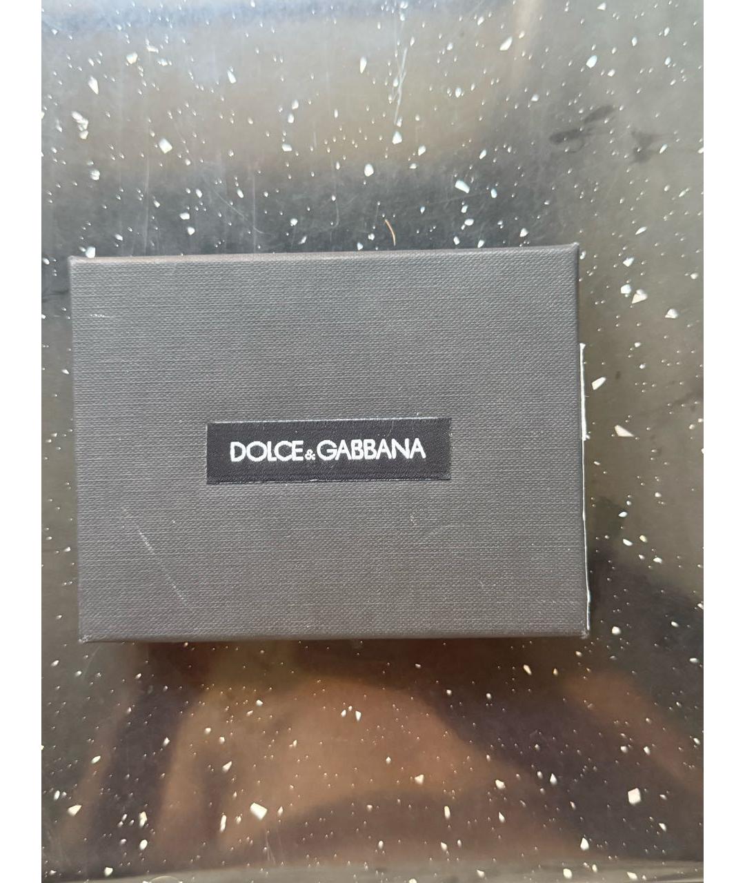 DOLCE&GABBANA Синяя кожаная визитница, фото 5