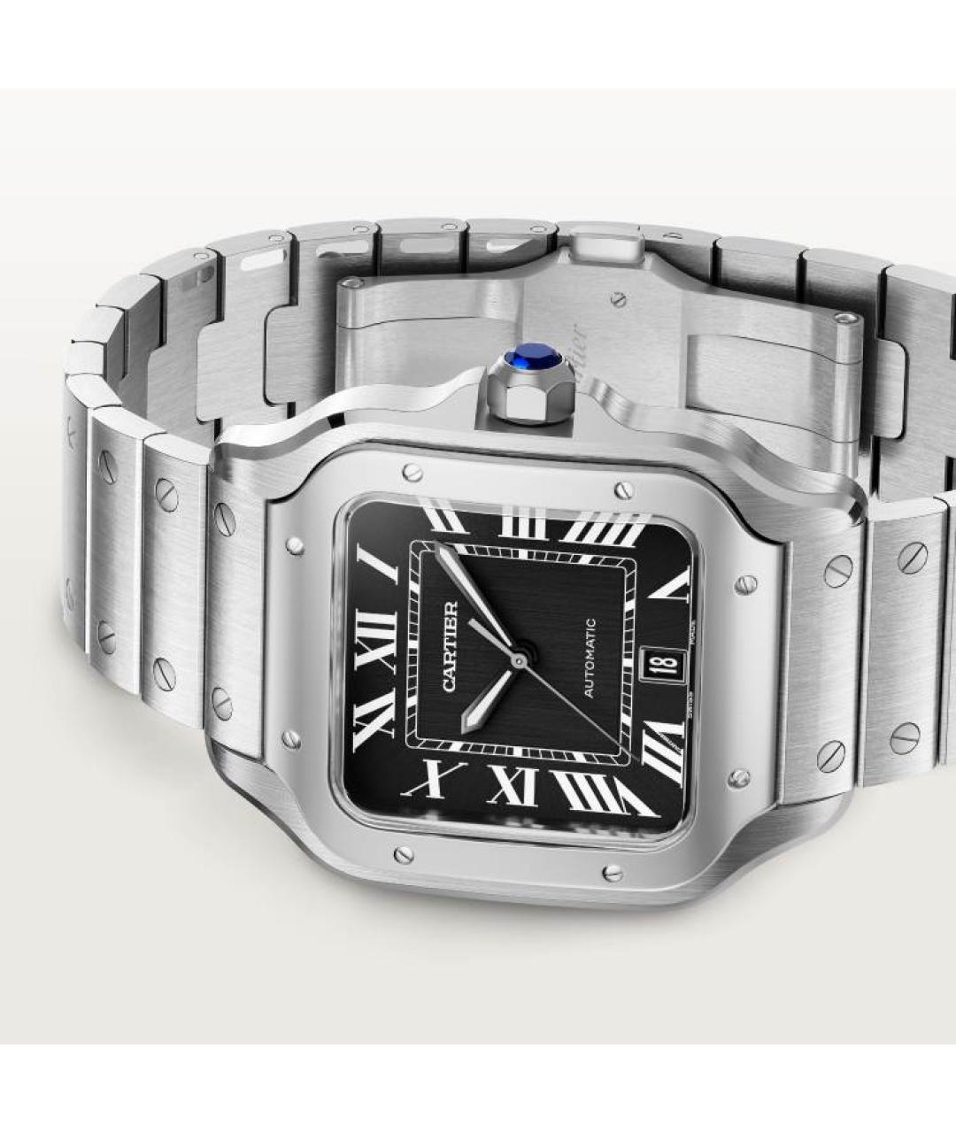 CARTIER Черные часы, фото 3