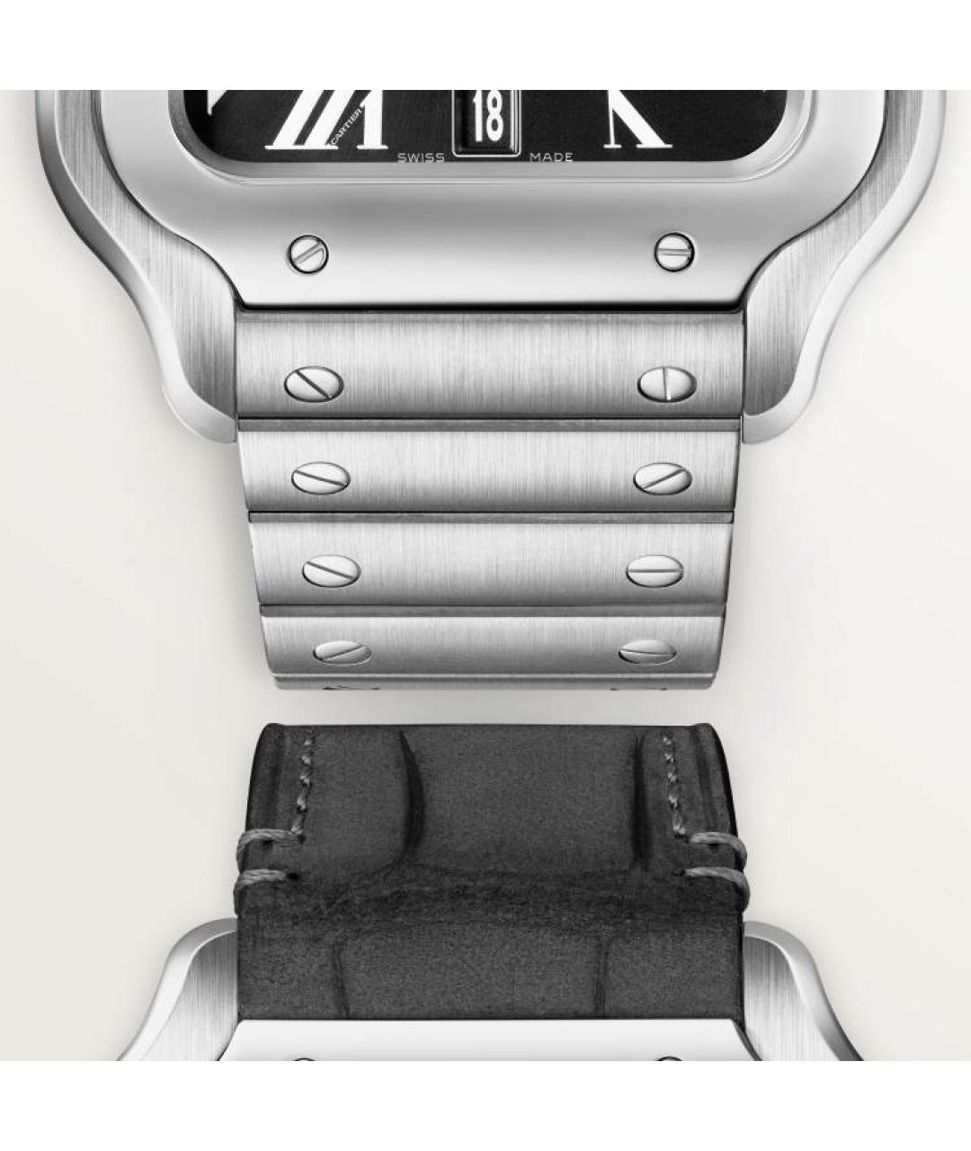 CARTIER Черные часы, фото 2