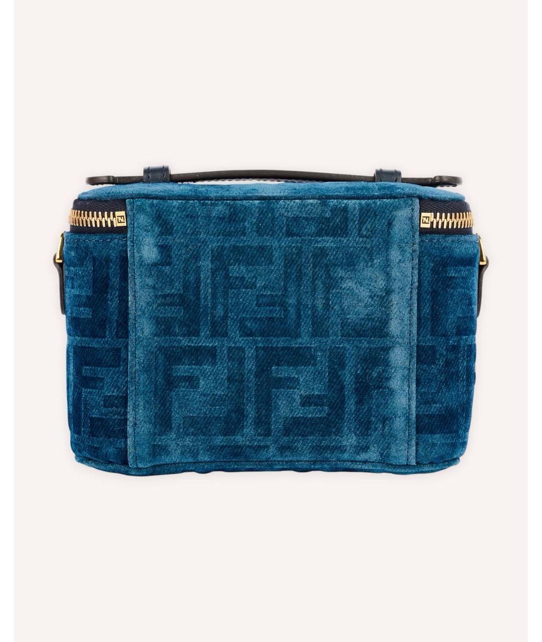 FENDI Темно-синяя сумка через плечо, фото 3