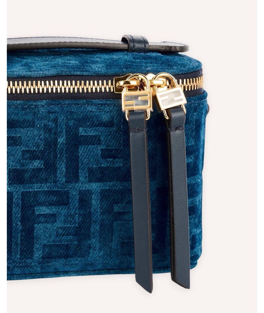 FENDI Темно-синяя сумка через плечо, фото 4