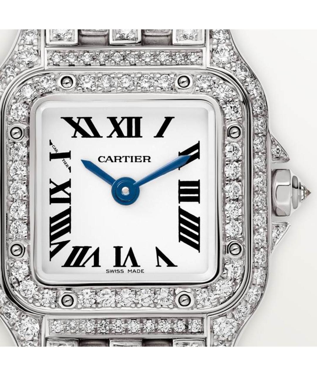 CARTIER Серебряные часы из белого золота, фото 3
