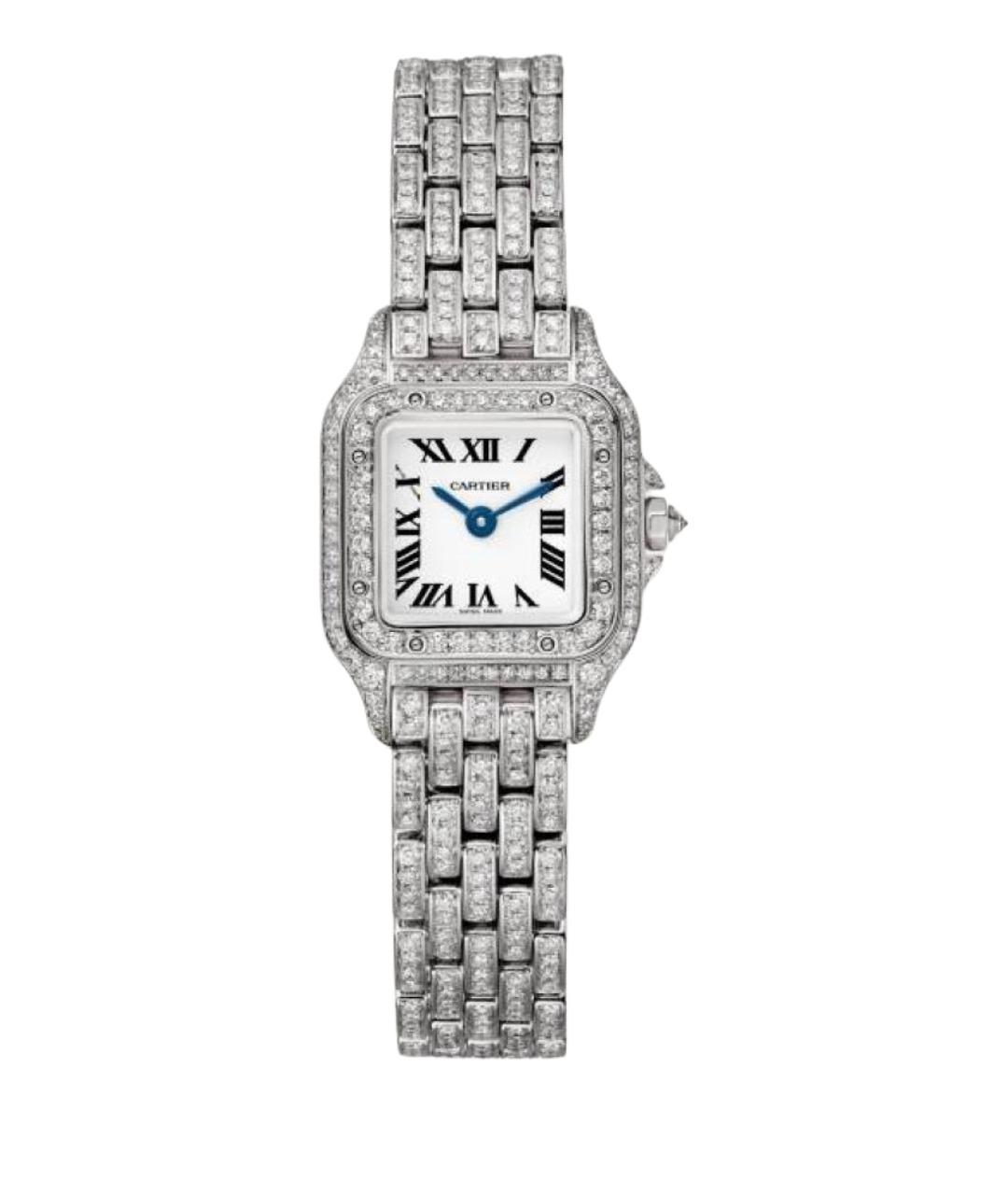 CARTIER Серебряные часы из белого золота, фото 1