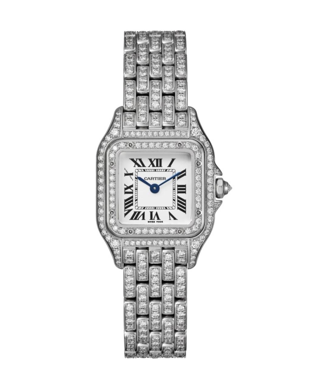 CARTIER Серебряные часы из белого золота, фото 1