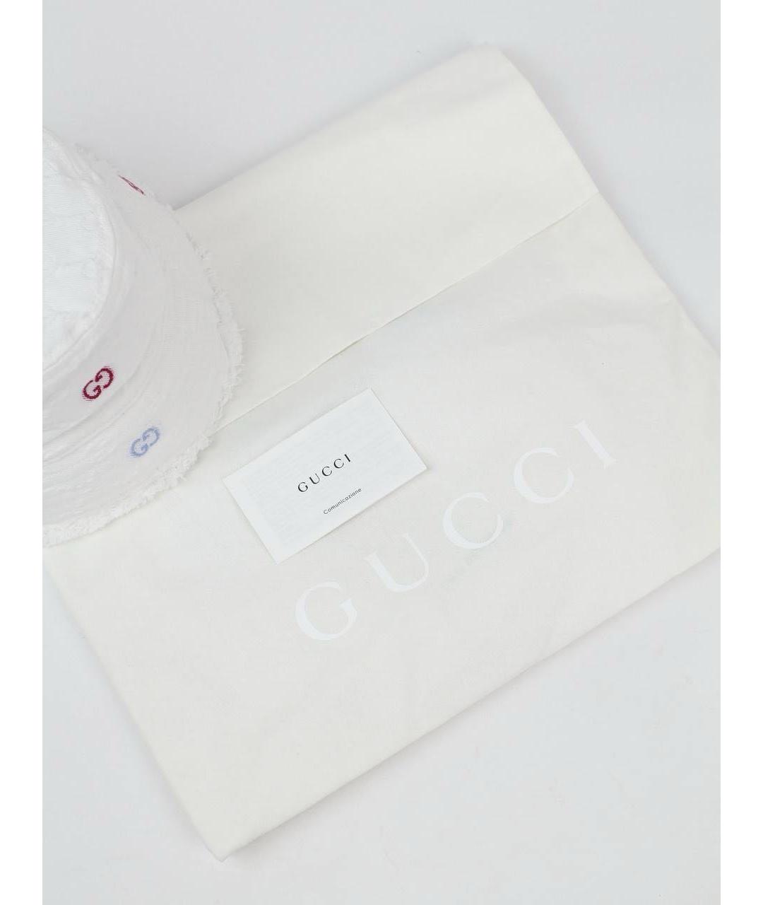 GUCCI Белая хлопковая панама, фото 7
