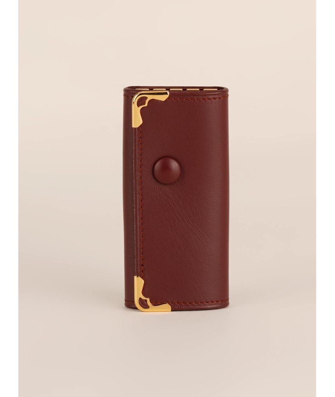 CARTIER Бордовая ключница, фото 3