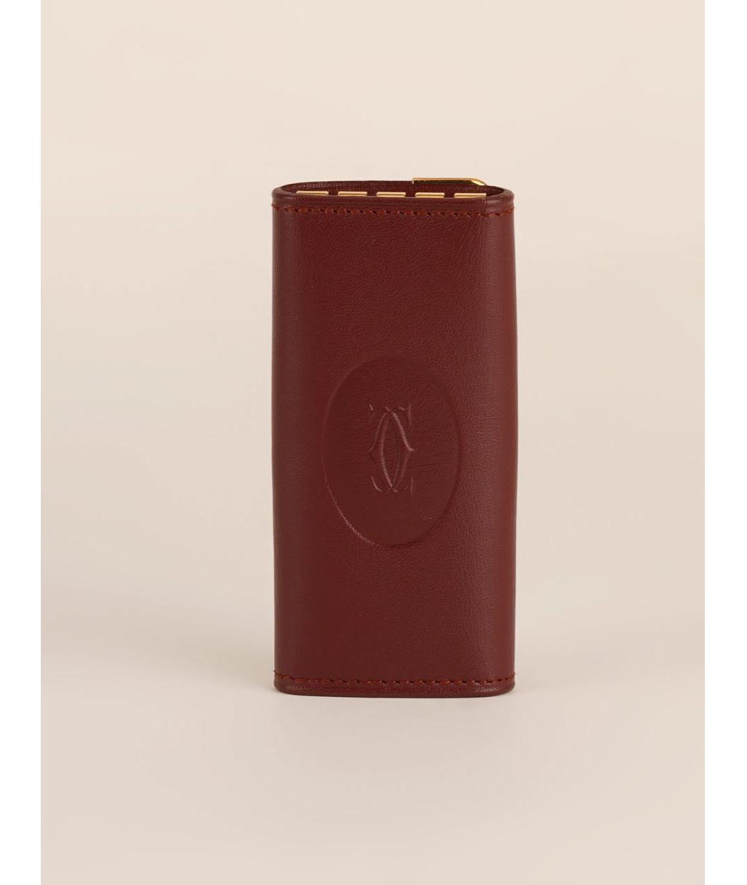 CARTIER Бордовая ключница, фото 9