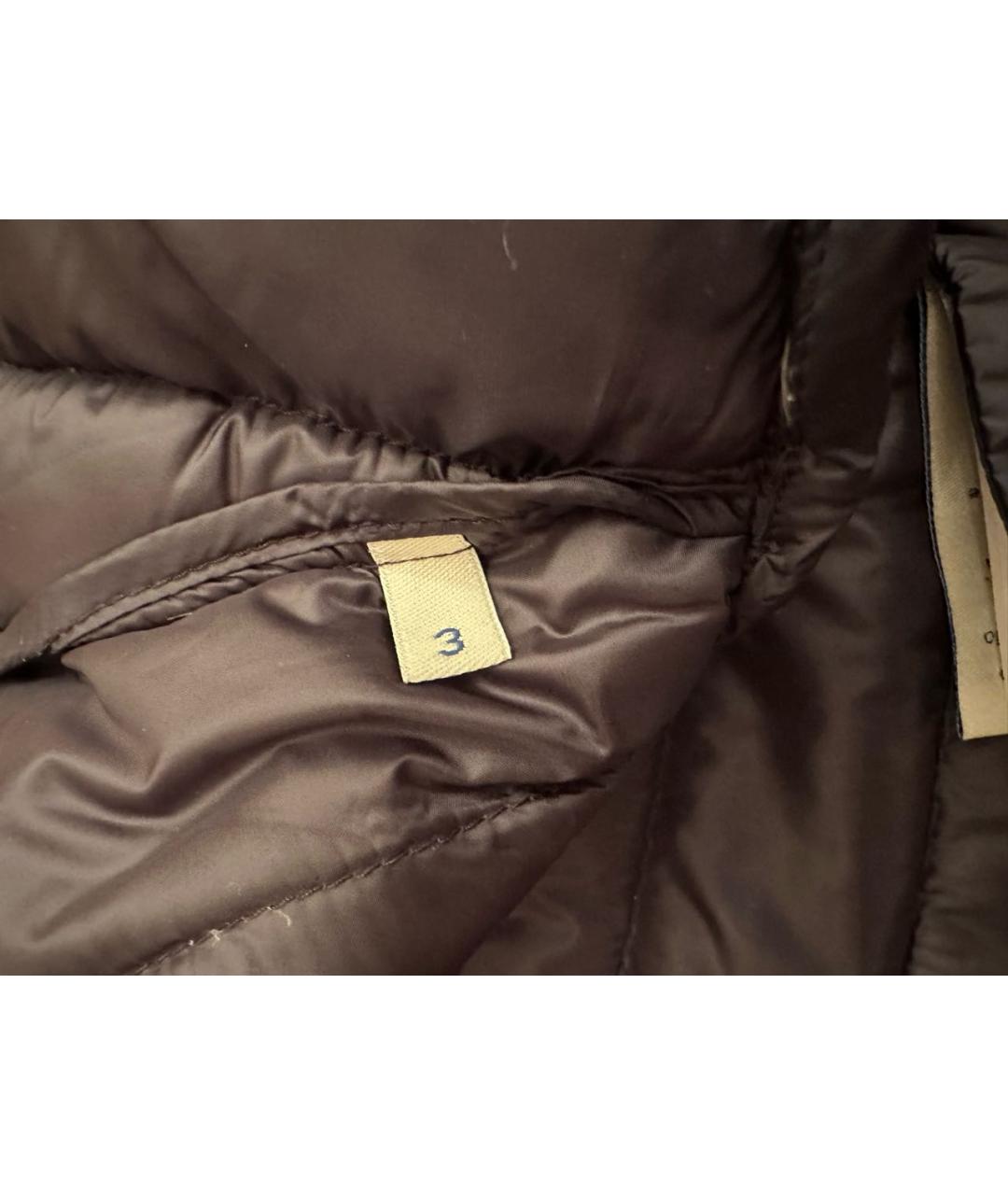 MONCLER Черная полиэстеровая куртка, фото 4