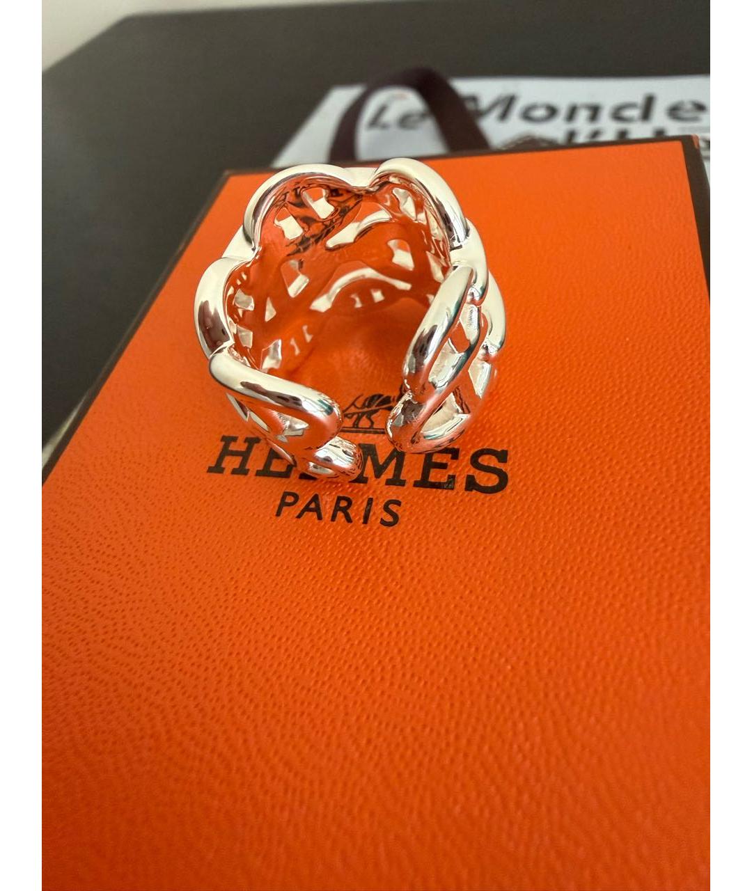 HERMES Серебряное серебряное кольцо, фото 2