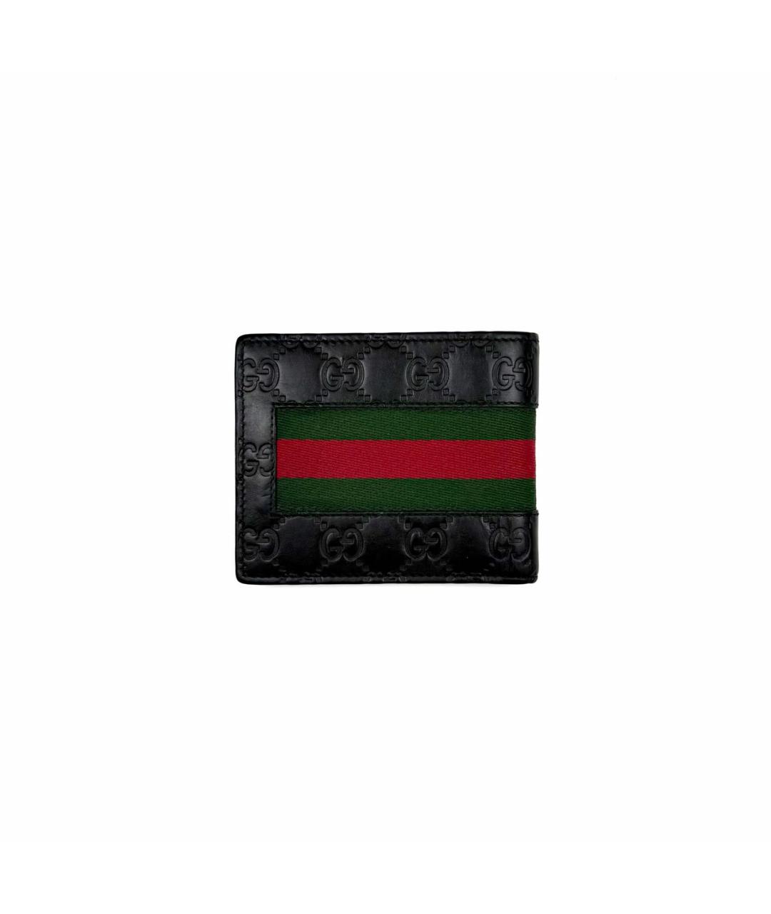 GUCCI Черный кожаный кошелек, фото 2