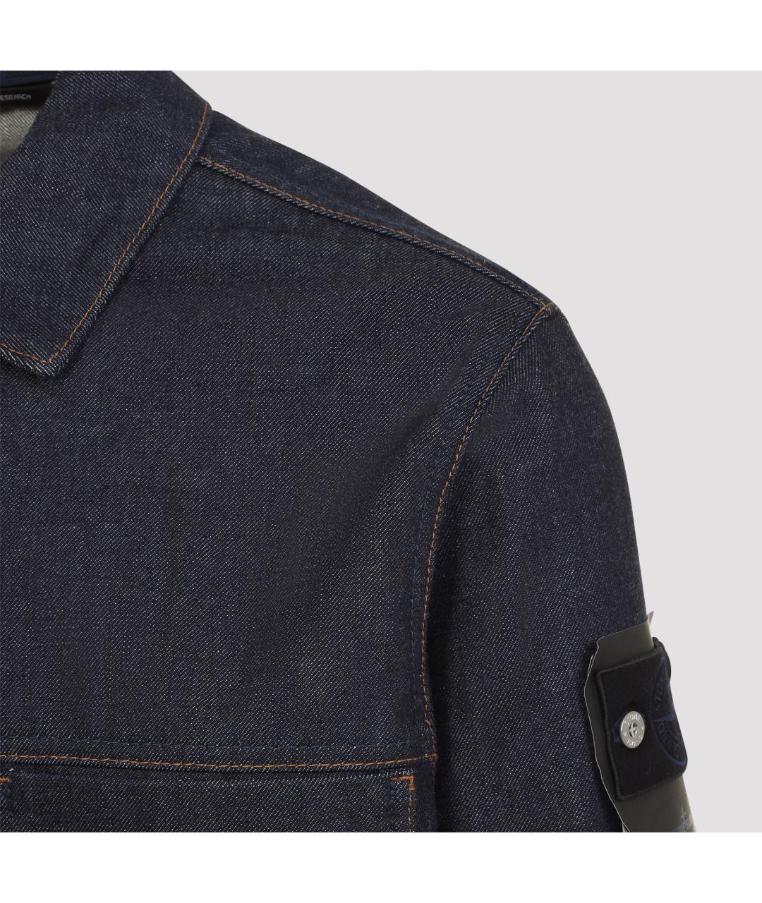 STONE ISLAND Синяя хлопковая куртка, фото 4
