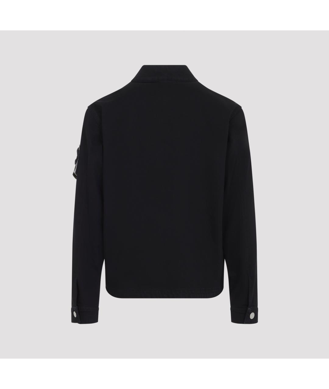 STONE ISLAND Черная хлопковая куртка, фото 2